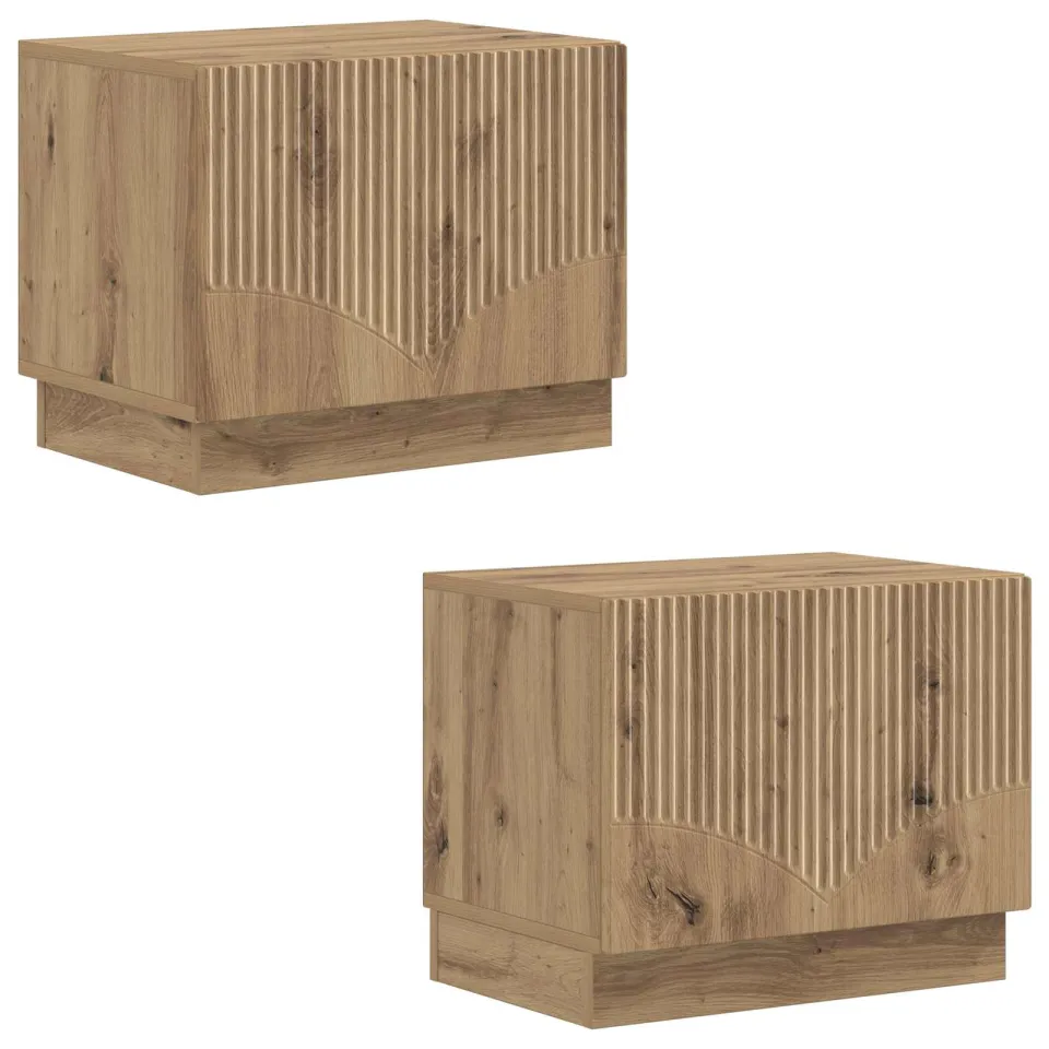 vidaXL Tv-meubel Artisanaal eiken Bewerkt hout, foto 4