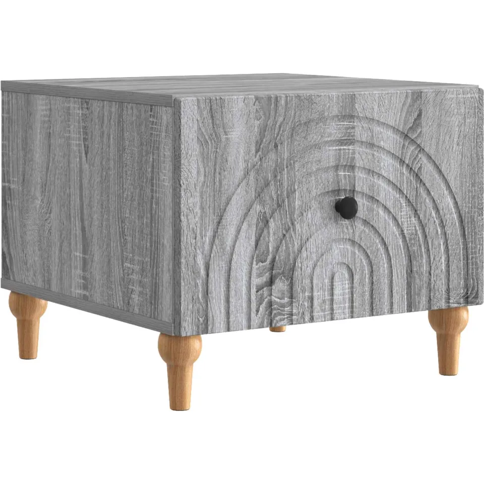 vidaXL Salontafel met lade Grijs sonoma 49 x 50 x 40 cm Bewerkt hout