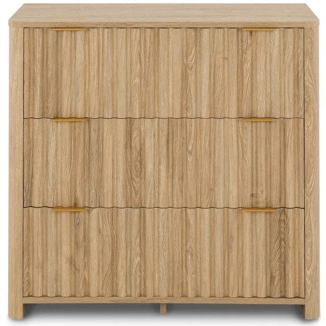 IDIMEX Commode ELLA met 3 lades – eikenhouten afwerking bruin