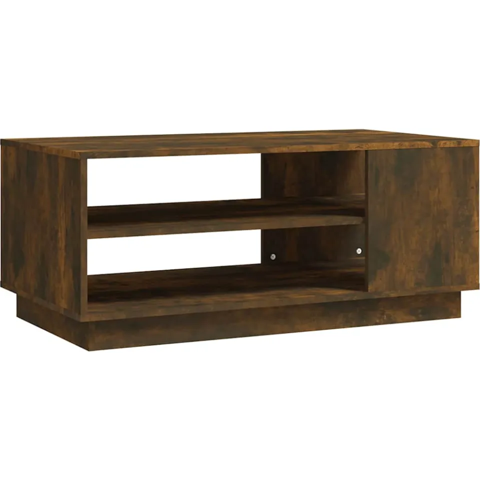vidaXL Salontafel 102x55x43 cm bewerkt hout gerookt eikenkleurig, foto 3