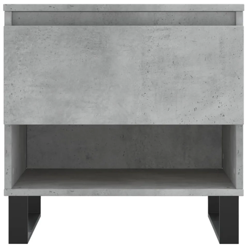 vidaXL Salontafels 2 st 50x46x50 cm bewerkt hout betongrijs grijs, foto 4