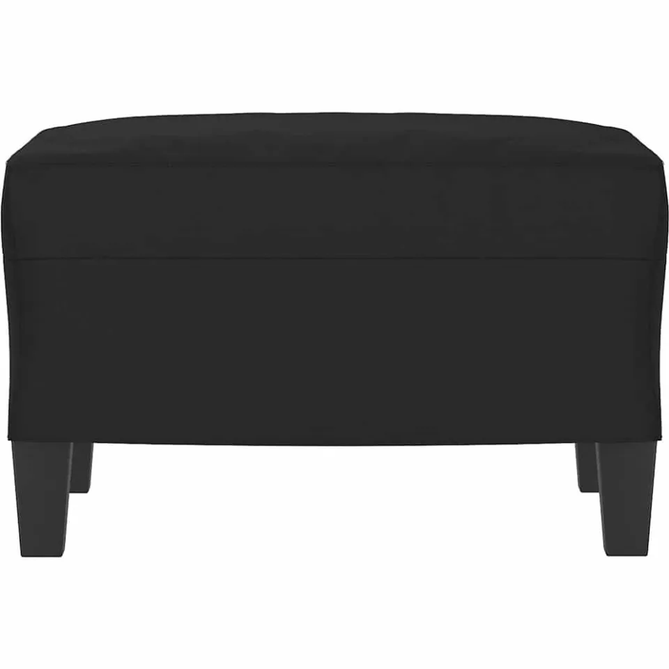 vidaXL Voetenbank 60x50x41 cm microvezelstof zwart