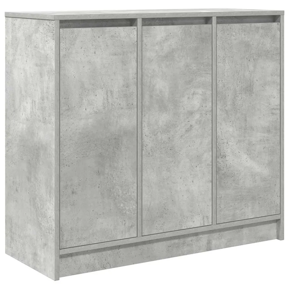 vidaXL Dressoir 85x34x76 cm bewerkt hout betongrijs