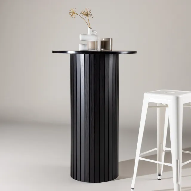Nohr Ronde Bartafel 'Adrin' 70cm, kleur Zwart, foto 2
