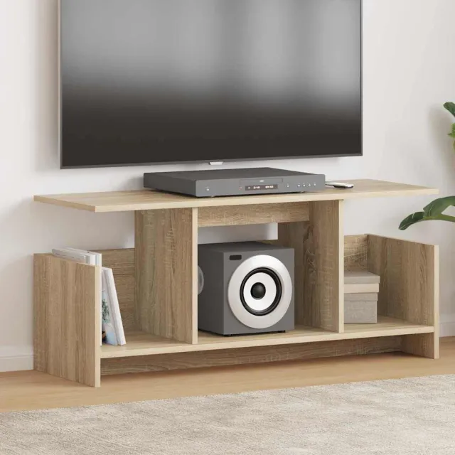 vidaXL TV-standaard 102 x 35 x 45 cm Sonoma Eiken Bewerkt hout Bruin
