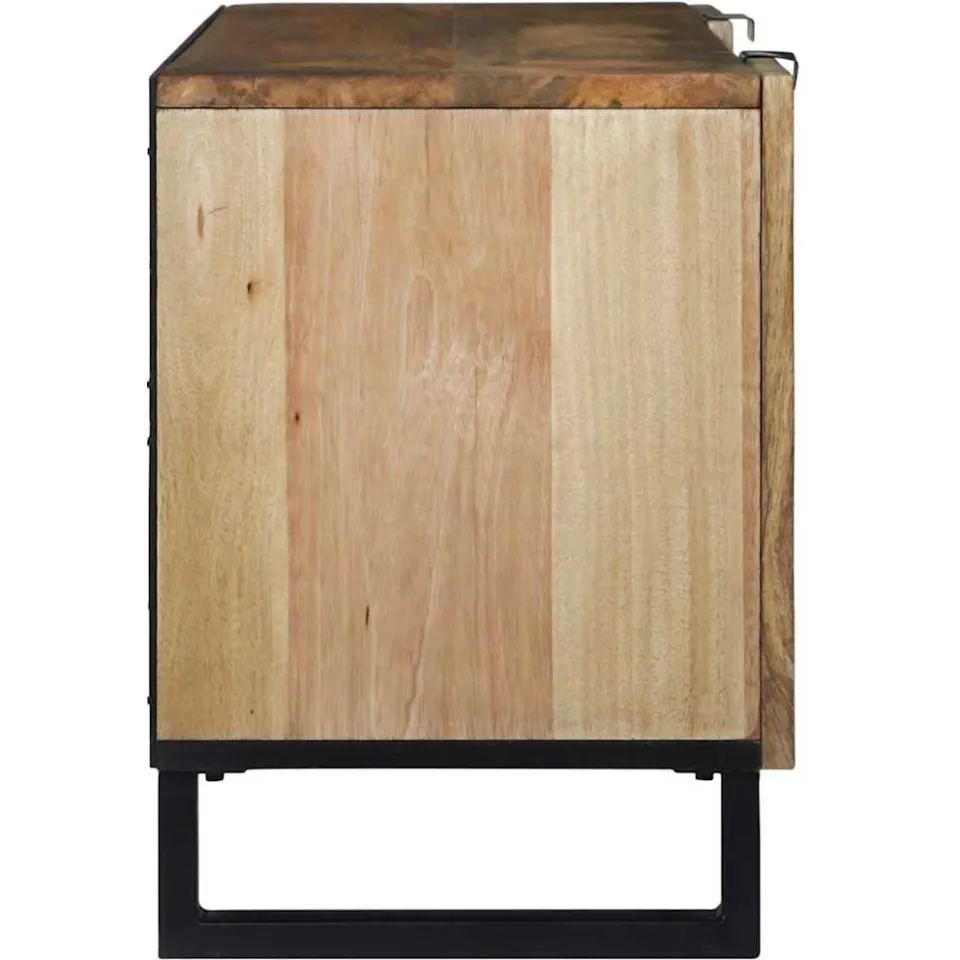 vidaXL TV Eenheden 105 x 33 x 46 cm Bruin Bewerkt hout, foto 4