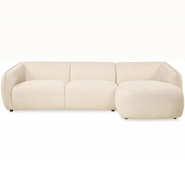 Giga Living Hoekbank Laila Stof Beige Rechts - Giga Meubel