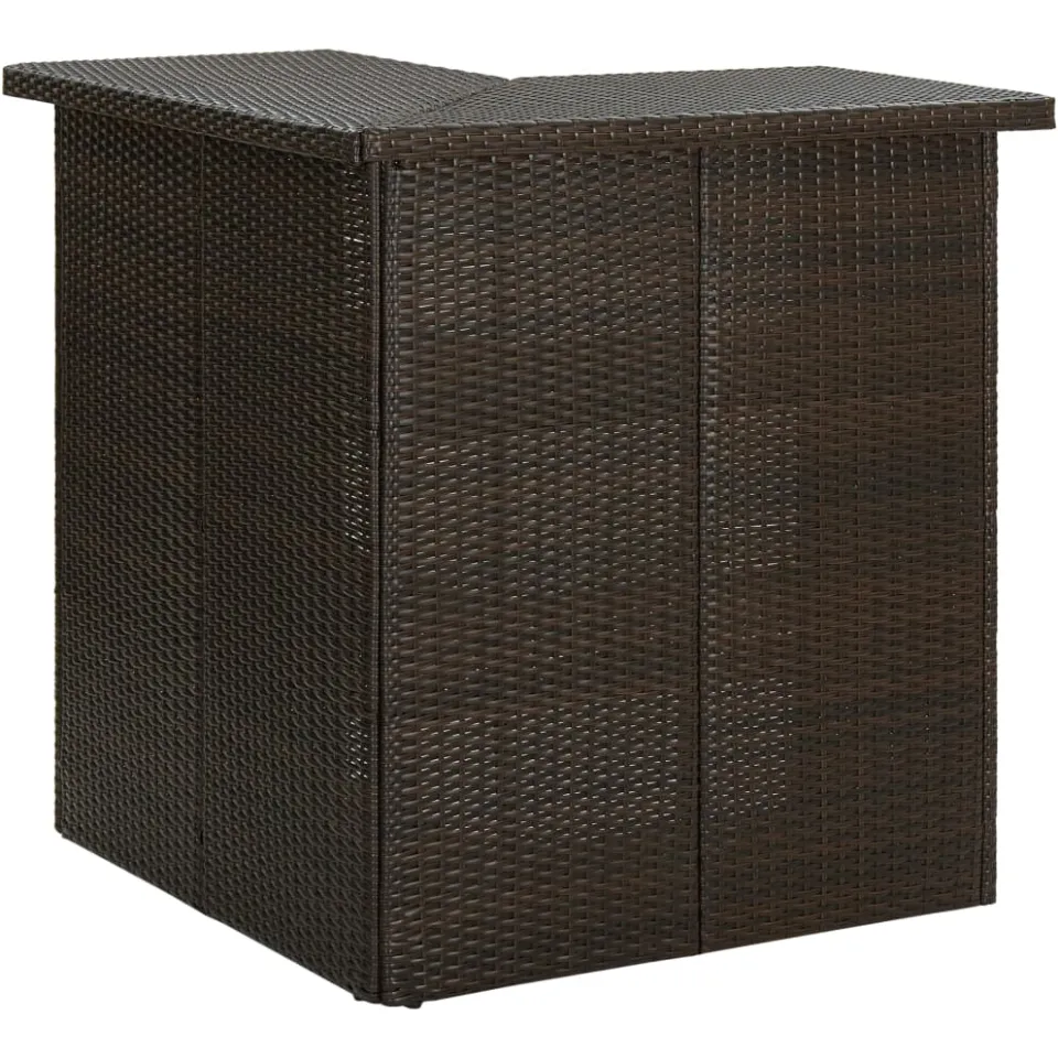 vidaXL 8-delige Tuinbarset met kussens poly rattan bruin, foto 3