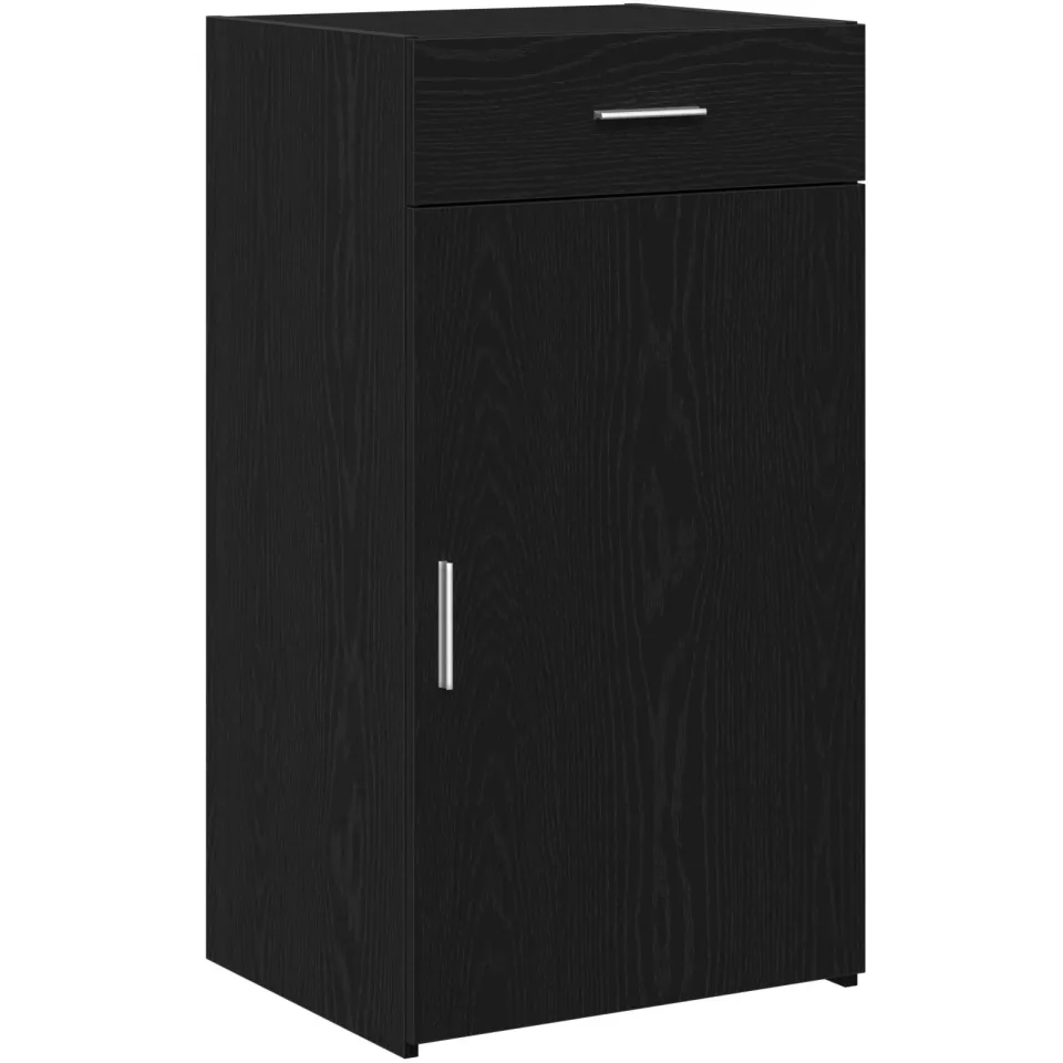 vidaXL Dressoir Zwart Eiken 50 x 42,5 x 93 cm, foto 3