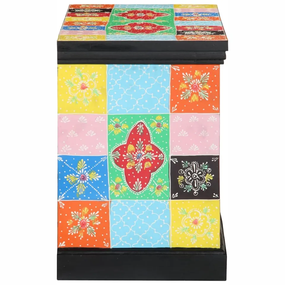 vidaXL TV-kast 80 x 35 x 50 cm Multikleur Massief Mango Hout meerkleurig, foto 3