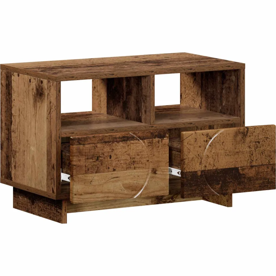 vidaXL TV-standaard 60 x 34.5 x 40 cm Oud hout Bewerkt hout Bruin