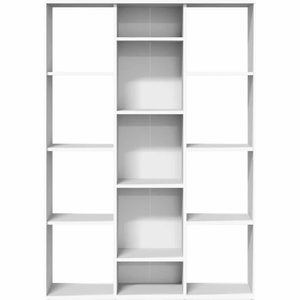 vidaXL Kamerscherm/boekenkast 100x24x140 cm bewerkt hout wit, foto 4