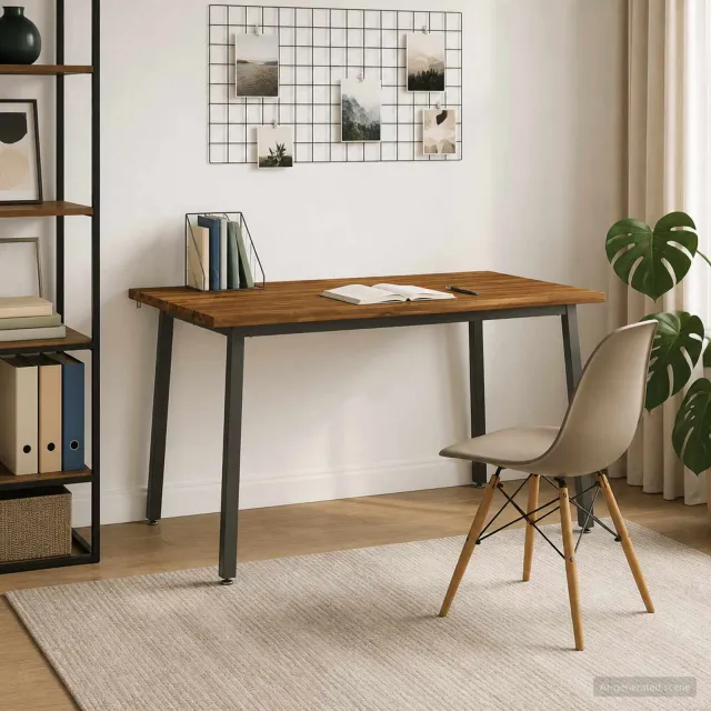 vidaXL Live Edge Eettafel 140 x 90 x 75 cm Massief Acaciahout Naturel