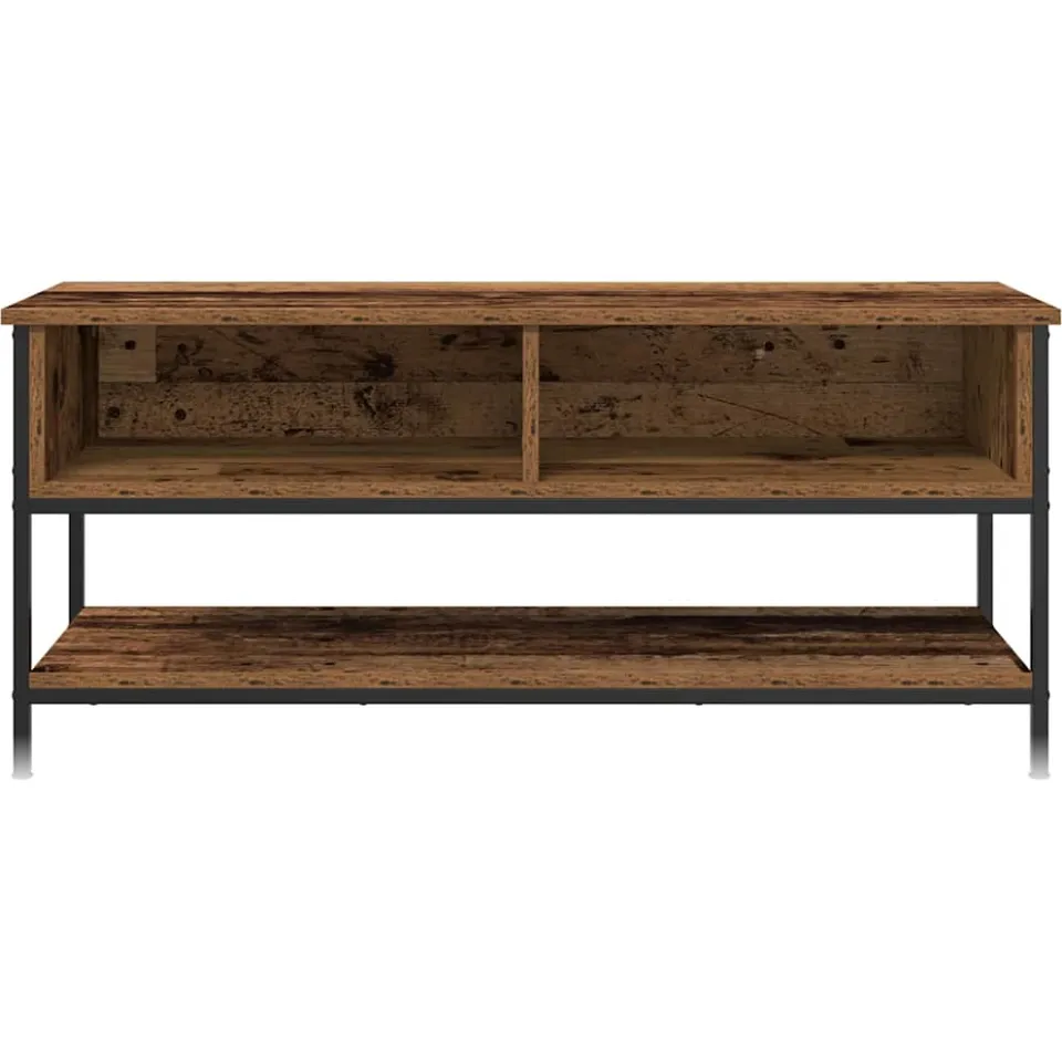 vidaXL Tv-meubelset 100 x 35 x 45 cm Oud Hout Bewerkt hout Bruin