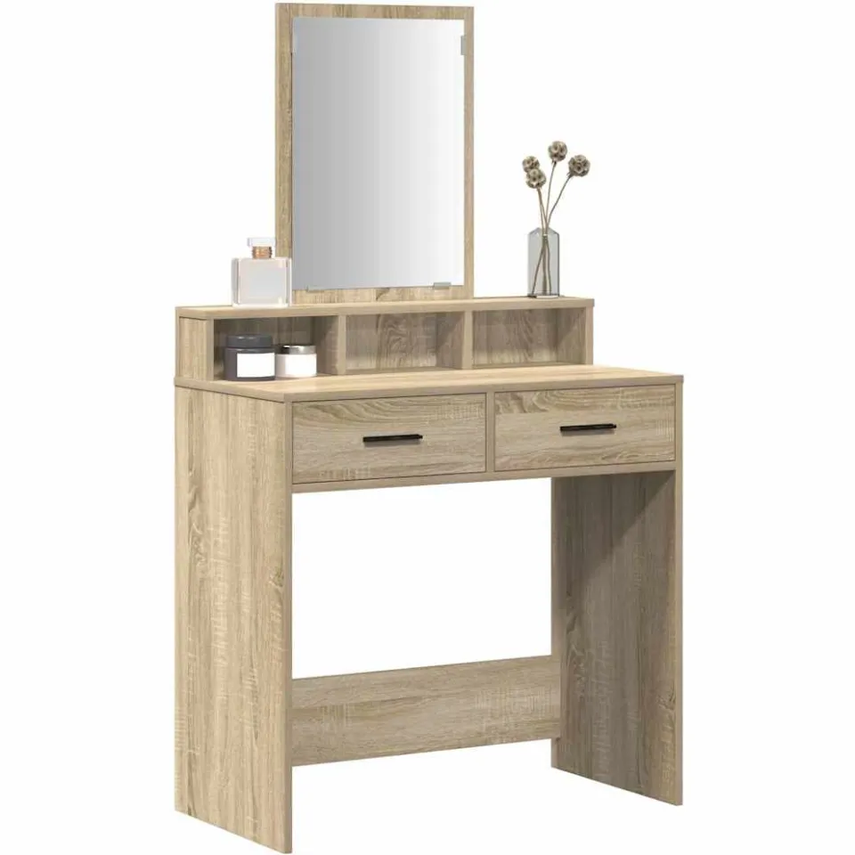 vidaXL Plafondtafel Sonoma Eiken 79 x 41 x 140 cm Bewerkt hout Bruin