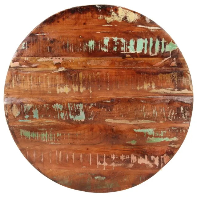 vidaXL Tafelblad rond Ø 80x2,5 cm massief gerecycled hout Bruin