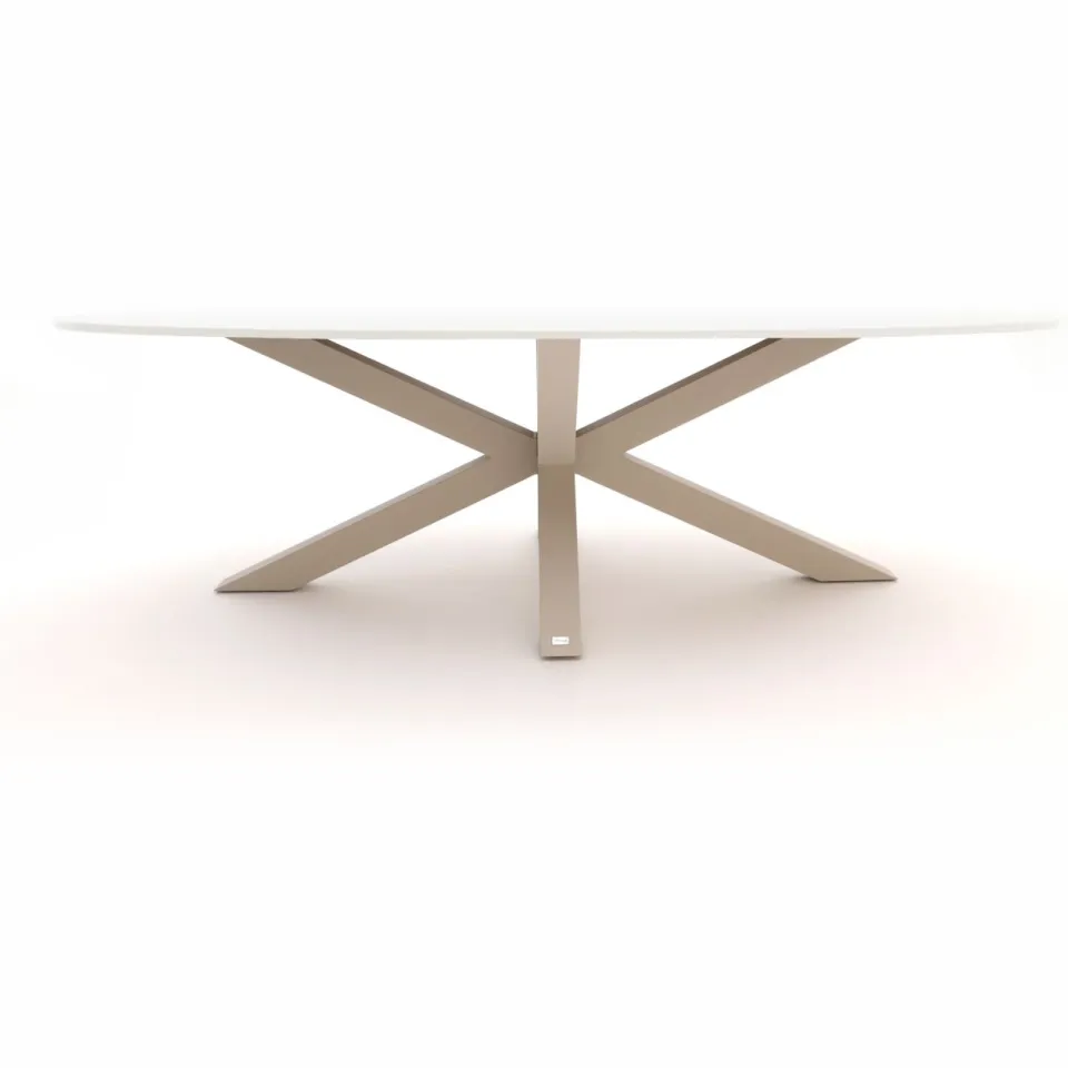 Bellagio tuinmeubelen Bellagio Induno Ellips dining tuintafel 200x110cm taupe, foto 2