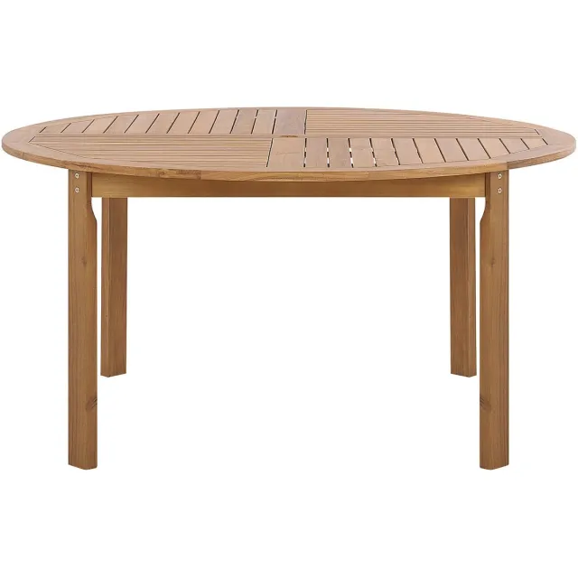 Beliani TOLVE - Tuintafel - Lichte houtkleur - 150 x 150 cm - Acaciahout Bruin