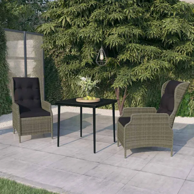 vidaXL 3-delige Tuinset bruin, foto 2