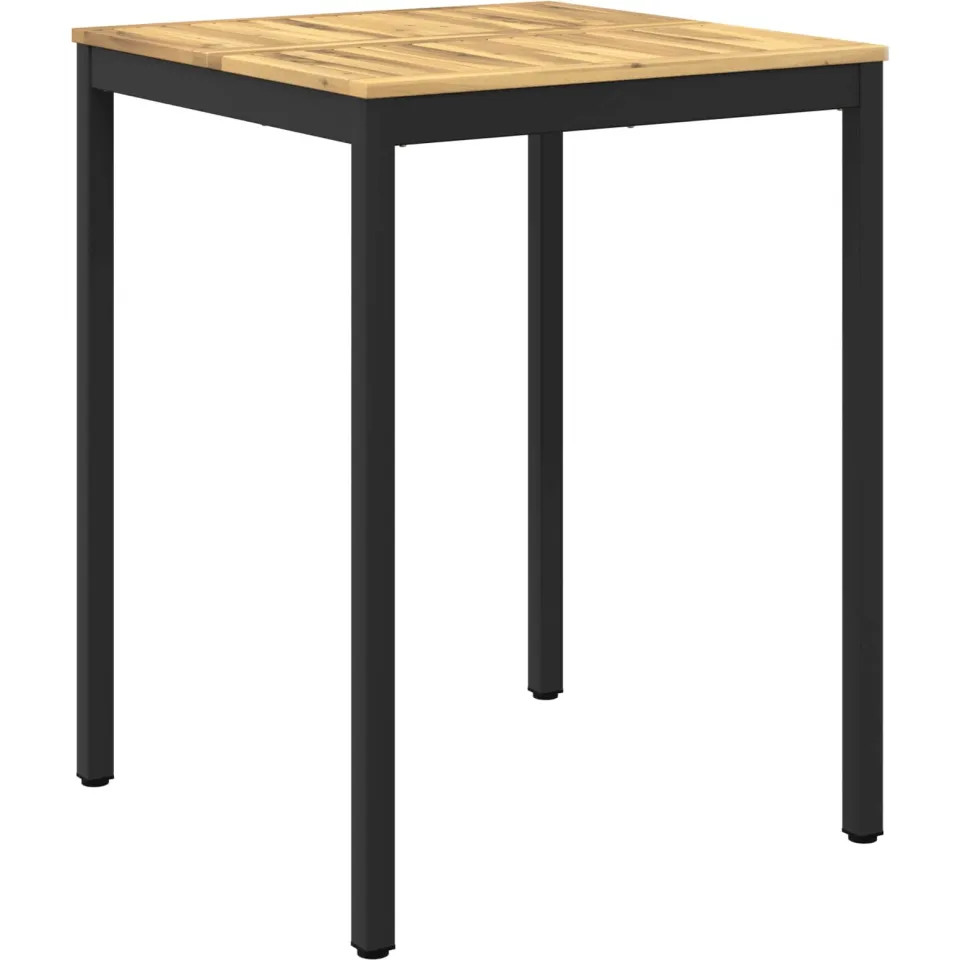 vidaXL Tuinbar Tafel NAARDEN Whitewash en zwart 80 x 80,5 x 105 cm, foto 3