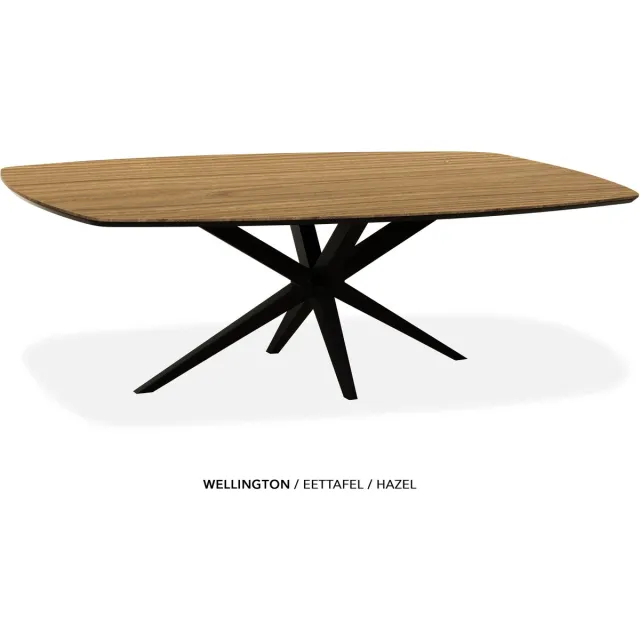 Maxfurn Deens ovale eettafel 250x128cm met verjongde rand | Zeer krasvast | Kleur: Hazel