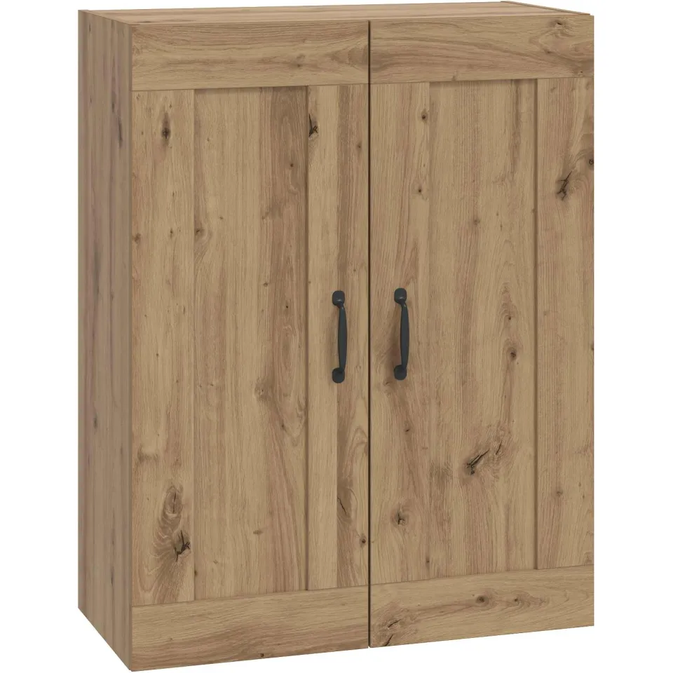 vidaXL Wandkast Artisanaal eiken 69,5 x 34 x 90 cm Bewerkt hout, foto 3