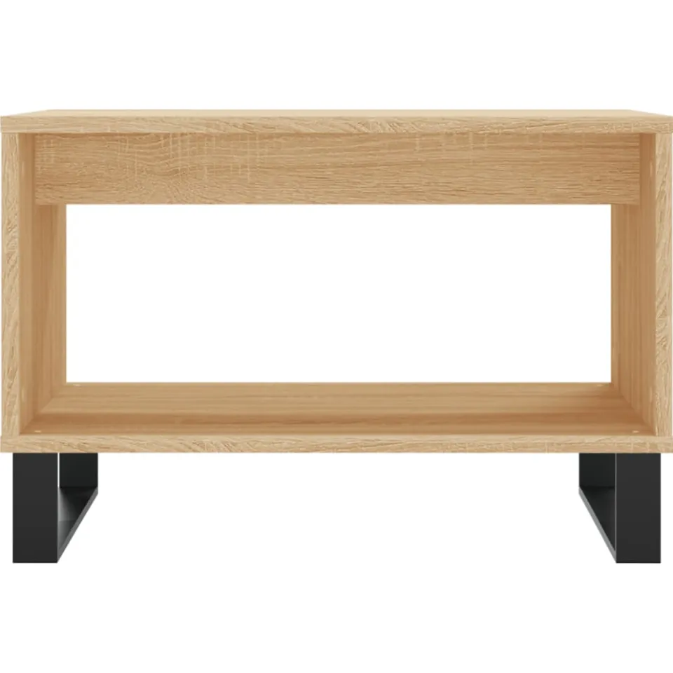 vidaXL Salontafel 60x50x40 cm bewerkt hout sonoma eikenkleurig Bruin