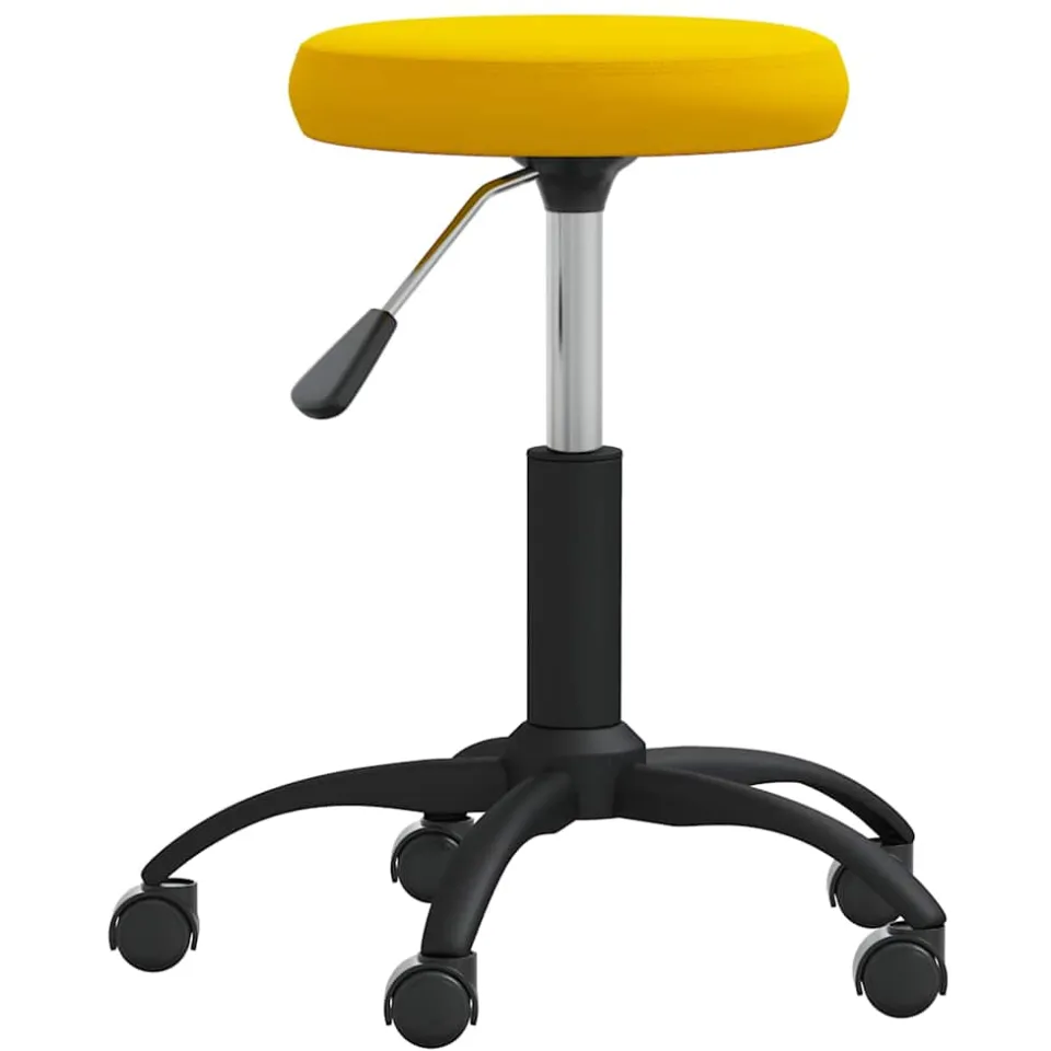vidaXL Eetkamerstoel fluweel mosterdgeel, foto 2