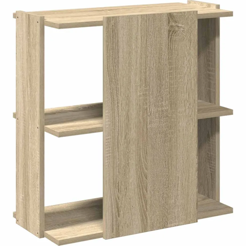 vidaXL Boekenkast 3-laags 60x30x60 cm bewerkt hout sonoma eikenkleurig, foto 4