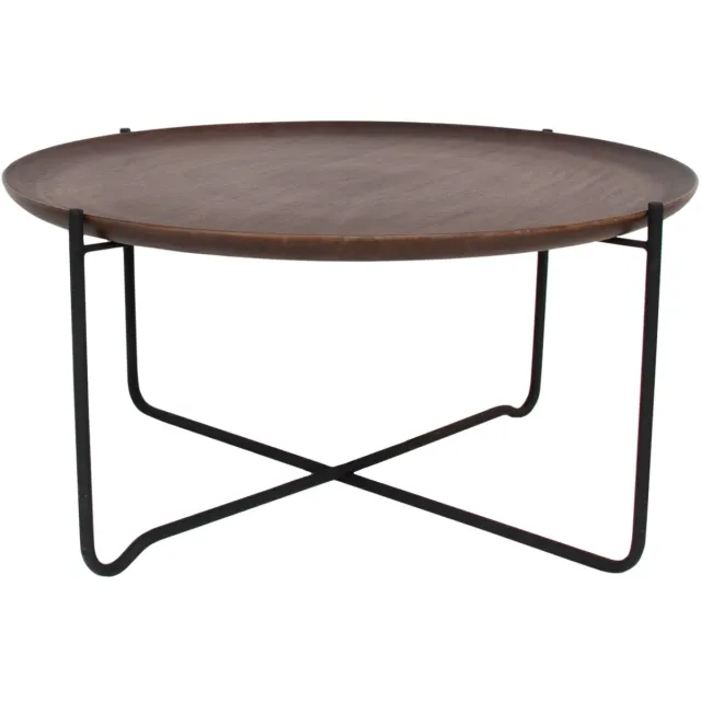Urban Nature Culture salontafel Fez M Diameter 70cm Hoogte 35cm Bruin
