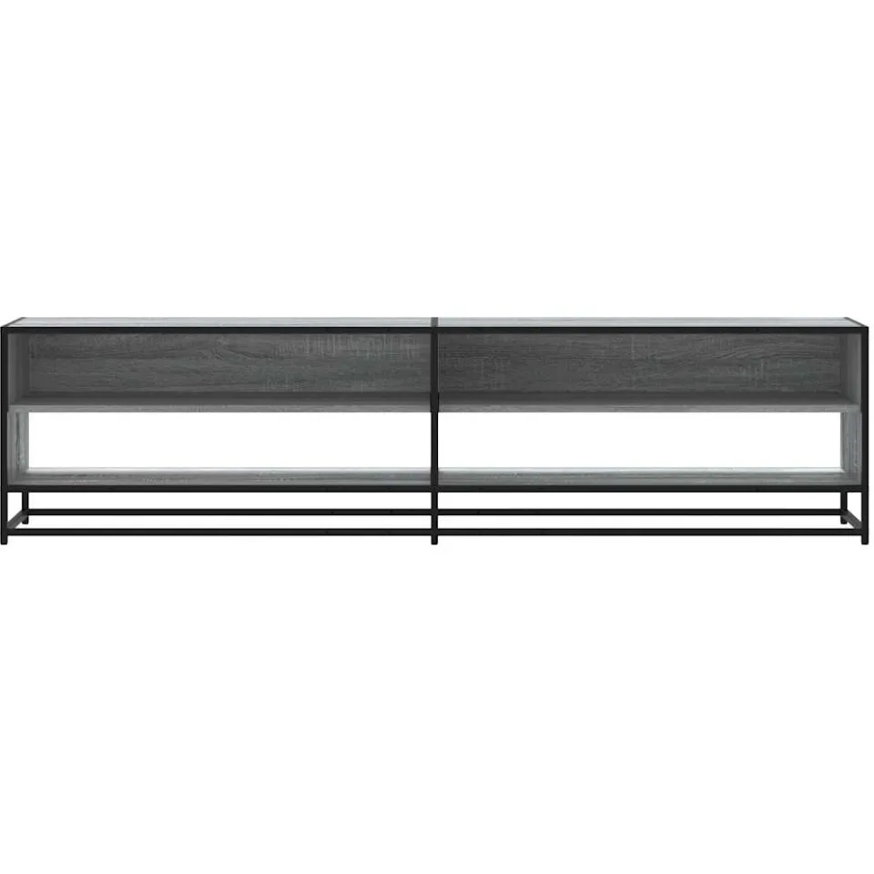 vidaXL Tv-meubel 180,5x40x46 cm bewerkt hout grijs sonoma eikenkleurig, foto 4
