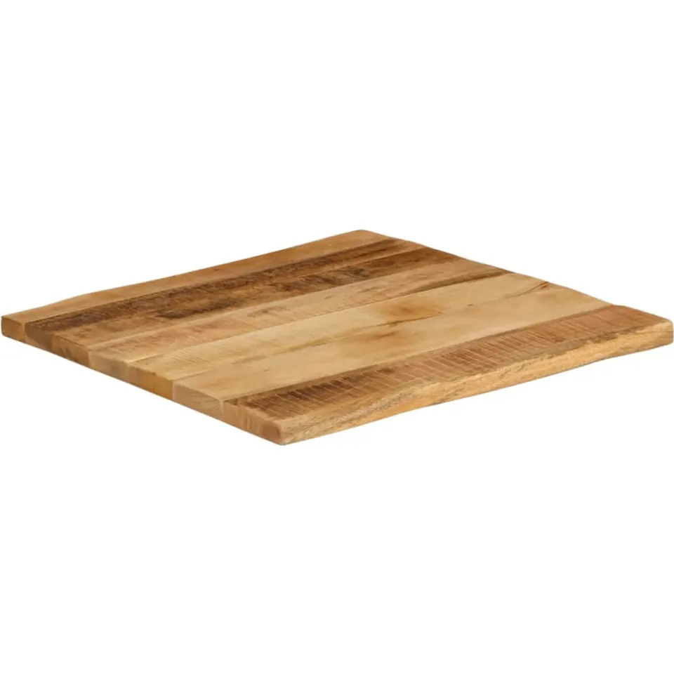 vidaXL Tafelblad met natuurlijke rand 60x60x3,8 cm massief mangohout bruin, foto 2