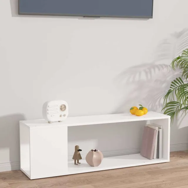 vidaXL Tv-meubel 100x24x32 cm bewerkt hout wit, foto 2