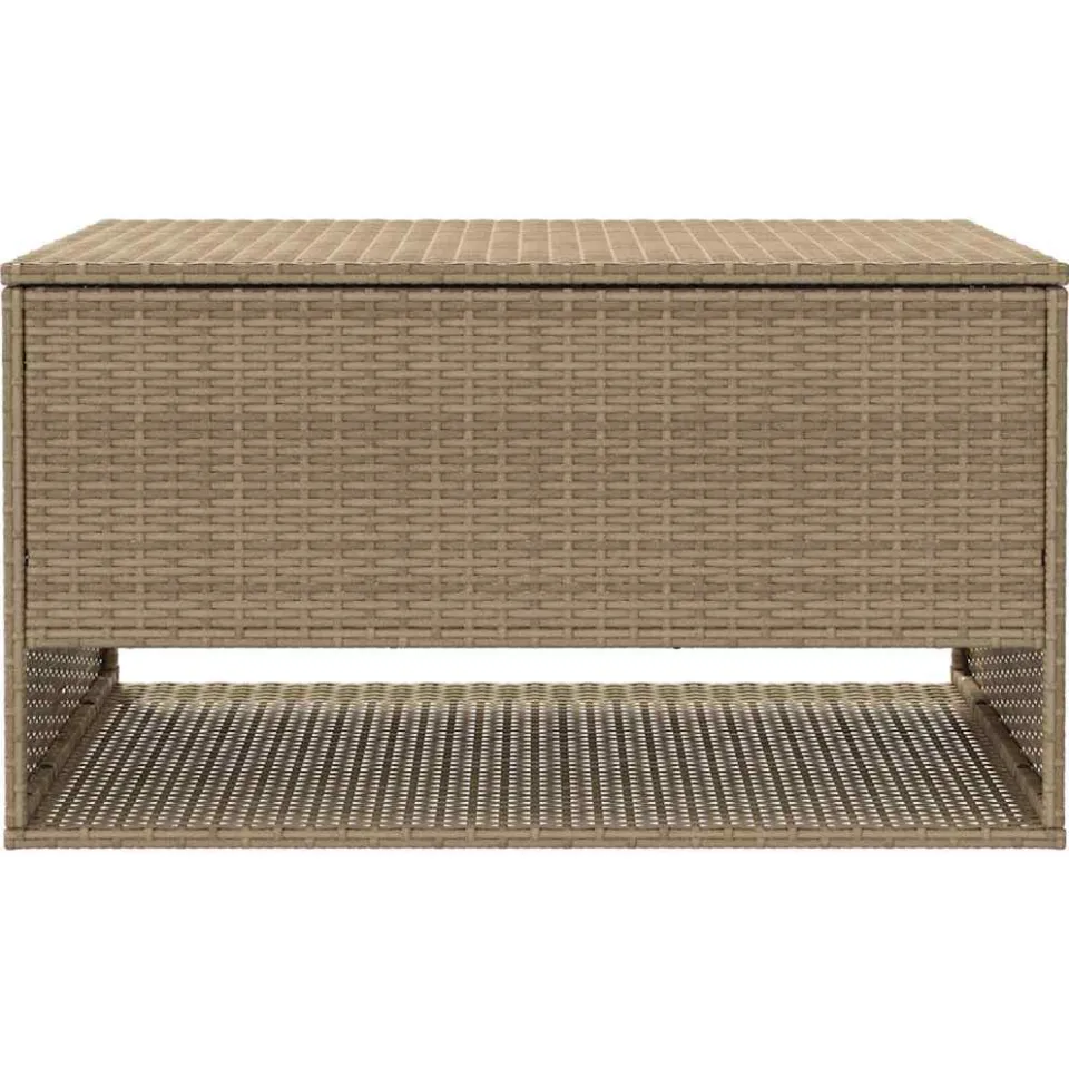 vidaXL Opbergbox voor buiten 100x55x55,5 cm poly rattan beige, foto 4