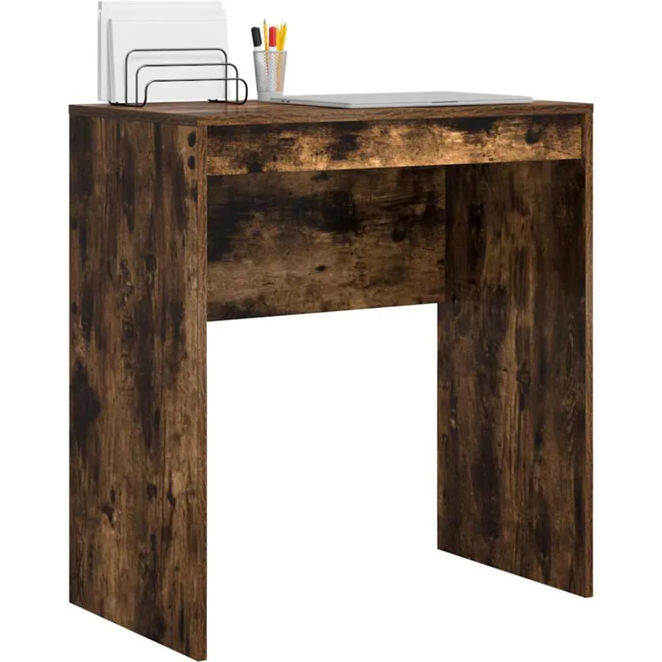 vidaXL Bureau Gerookt eiken 70 x 40 x 76 cm Bruin