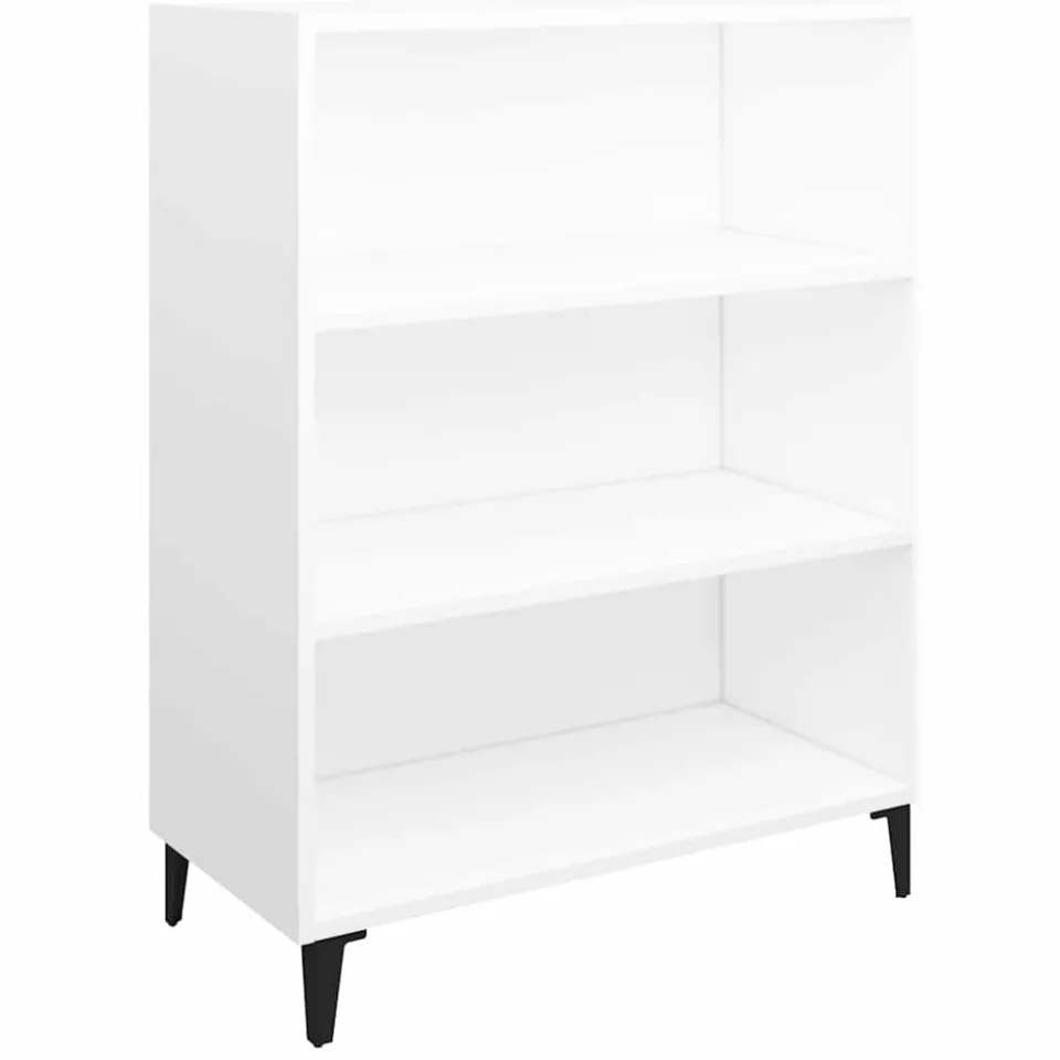 vidaXL Dressoir 69,5x32,5x90 cm bewerkt hout wit, foto 3