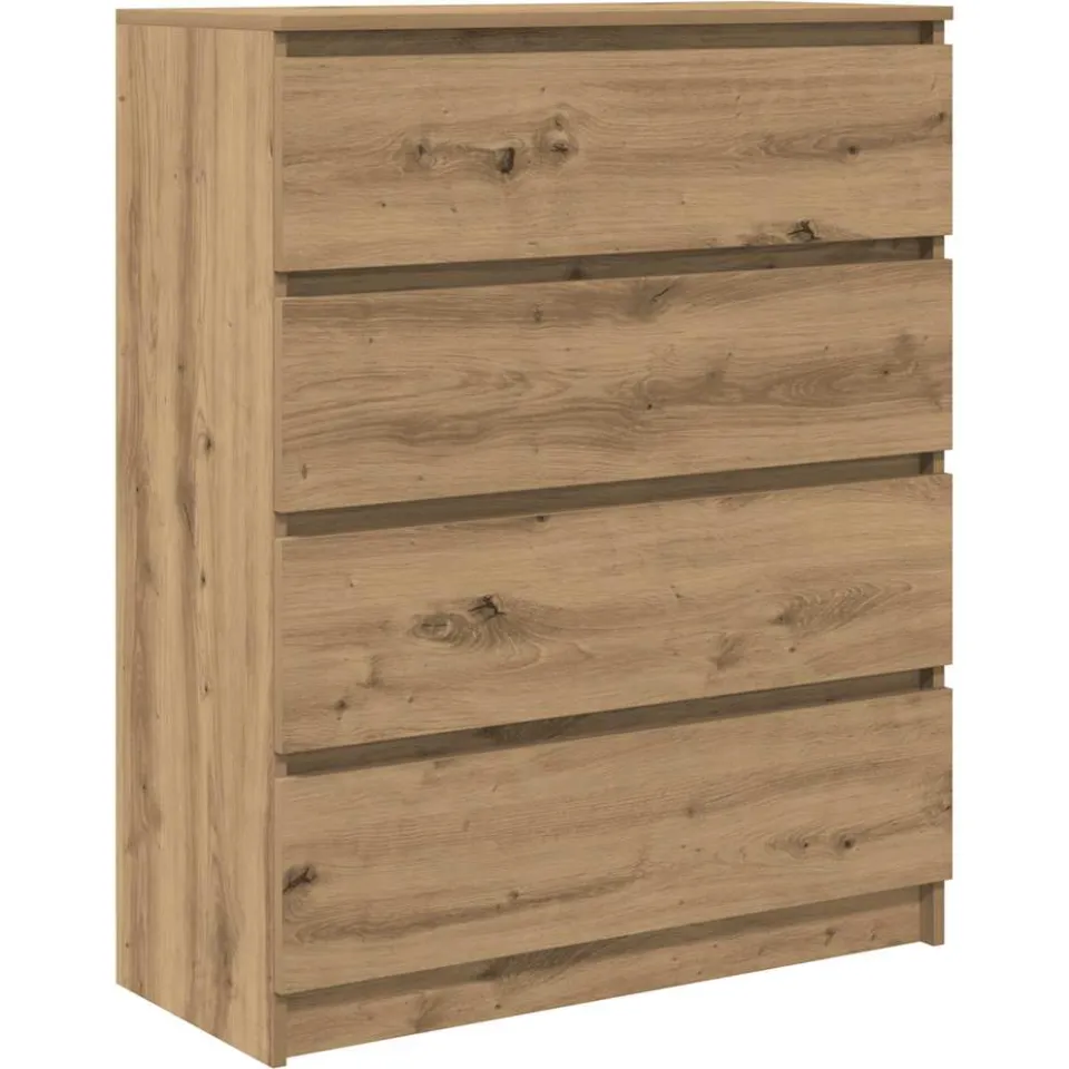 vidaXL Dressoir 80x35x99 cm spaanplaat artisan eikenkleurig Bruin