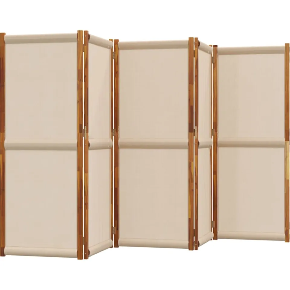vidaXL Kamerscherm met 5 panelen 350x180 cm taupe