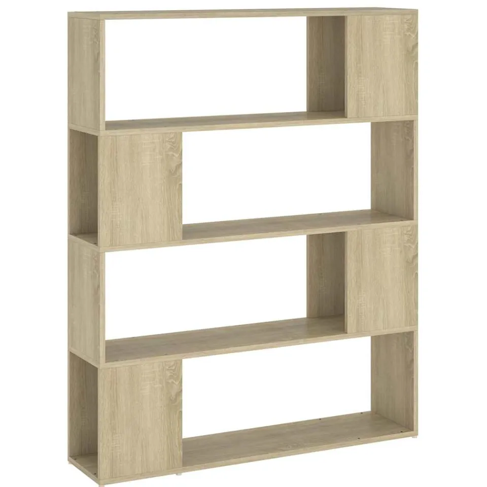 vidaXL Boekenkast/kamerscherm 100x24x124 cm sonoma eikenkleurig Bruin