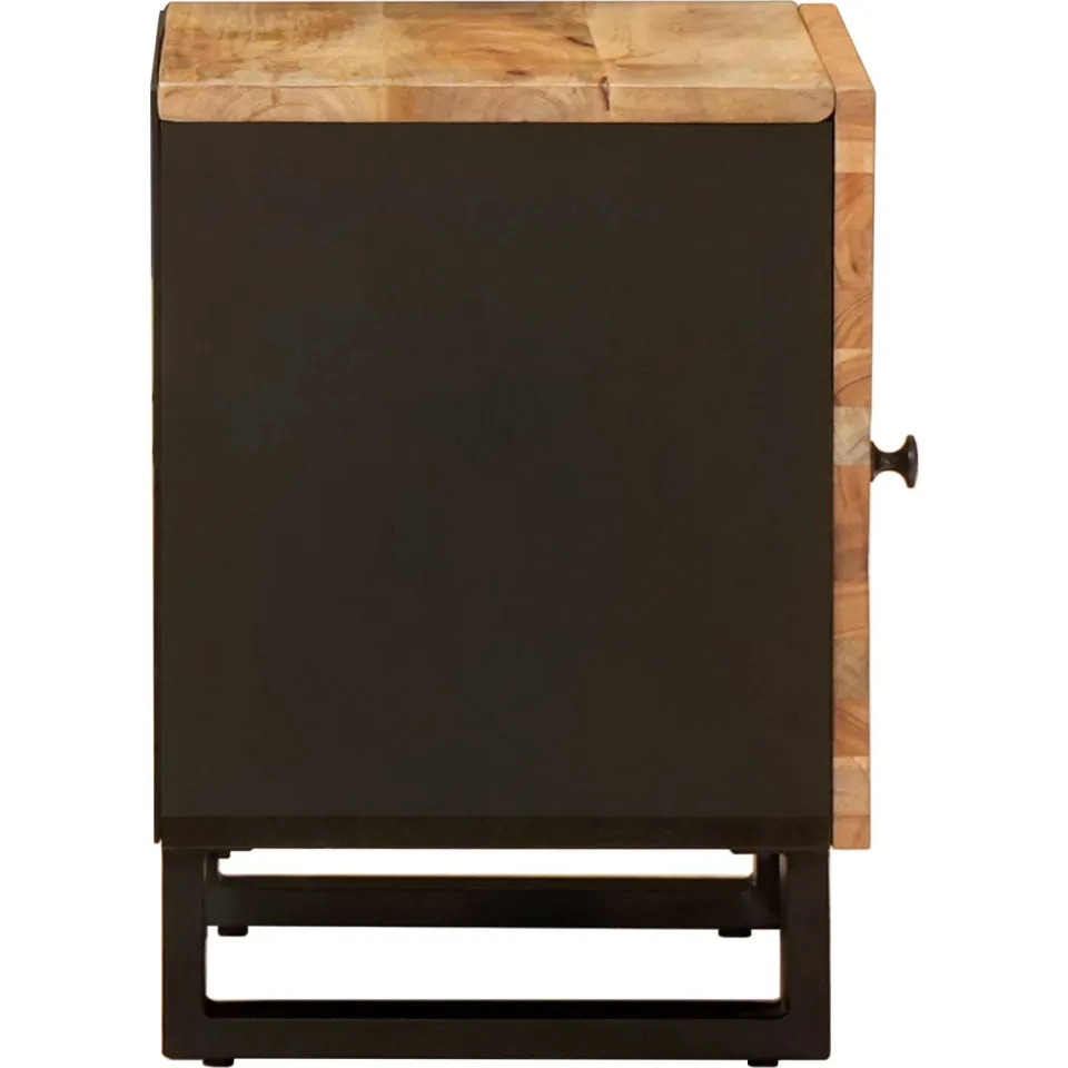 vidaXL Nachtkastje Bruin 40 x 33 x 46 cm Massief Mango Hout, foto 4