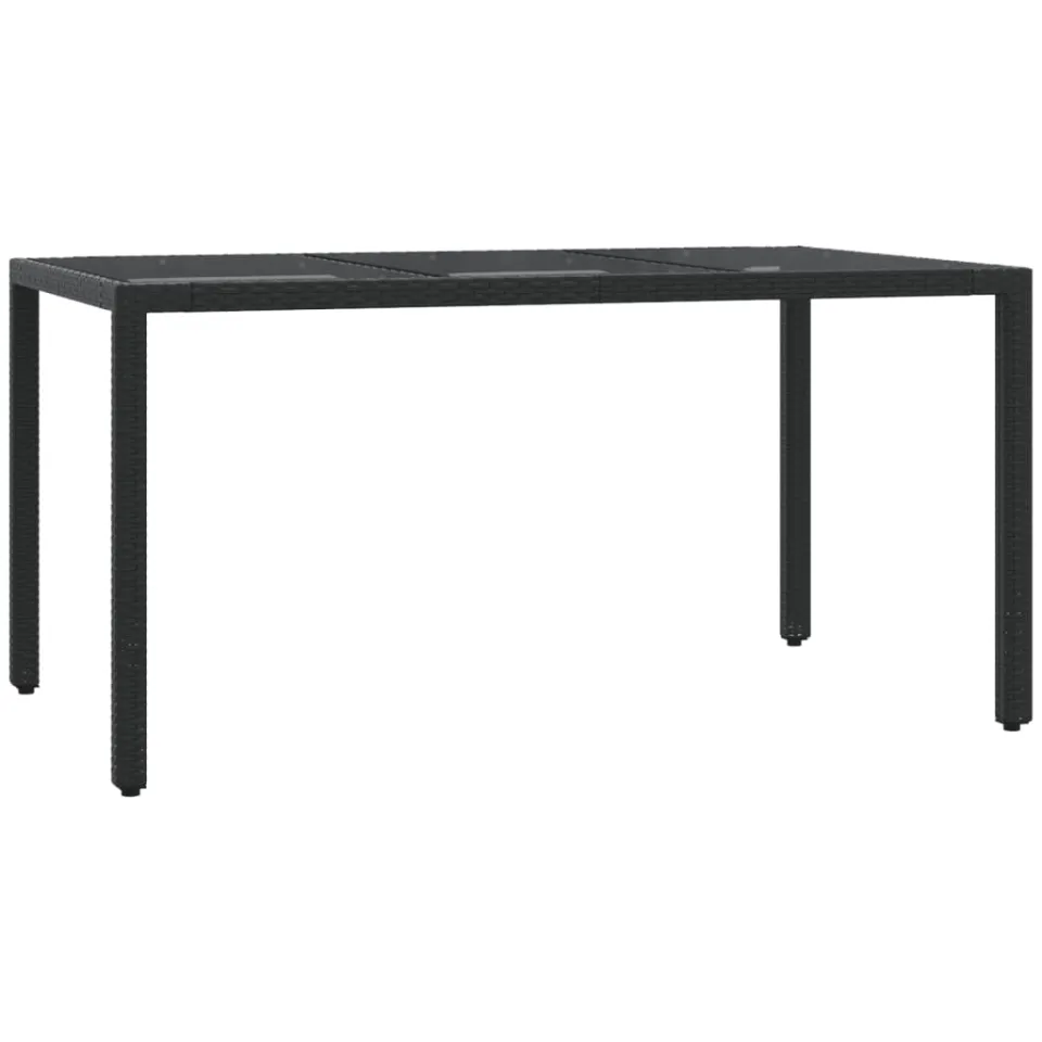 vidaXL 7-delige Tuinset met kussens poly rattan zwart, foto 4