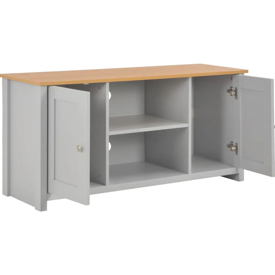 vidaXL Tv-meubel 120x39x58 cm grijs, foto 2