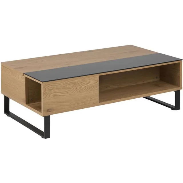 Actona Allan salontafel 60x110 cm eiken - zwart.
