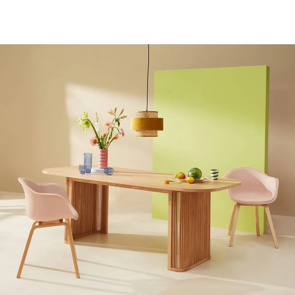 NOUS Living eetkamertafel Capana (90x210 cm) naturel, foto 6