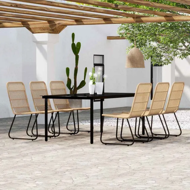 vidaXL 7-delige Tuinset eikenkleurig, foto 2