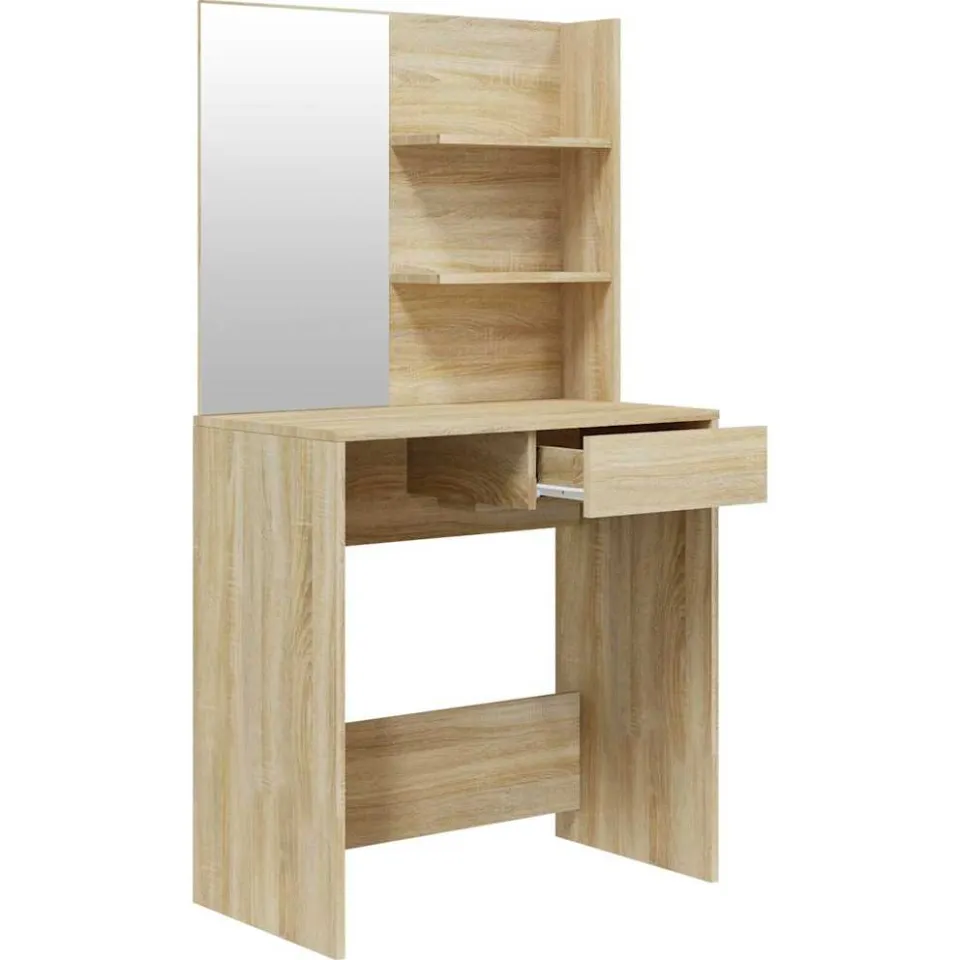 vidaXL Kaptafelset 74,5x40x141 cm sonoma eikenkleurig Bruin
