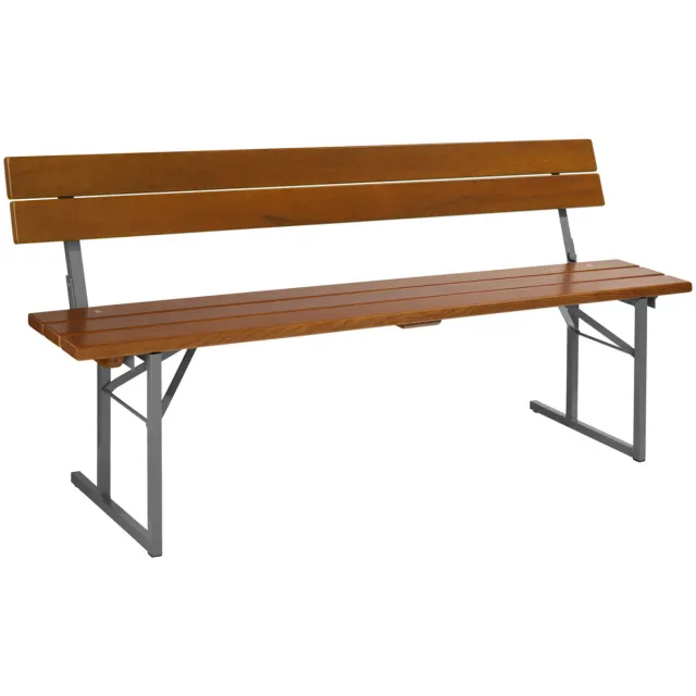 Vega Zitbank voor buiten Expose; 180x46x81 cm (BxDxH); zitting walnoot, frame antraciet