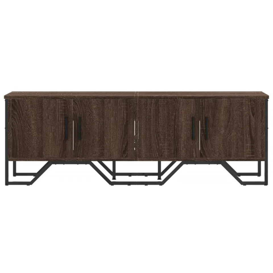 vidaXL Tv-meubel 122x34x41 cm bewerkt hout bruin eikenkleurig, foto 4