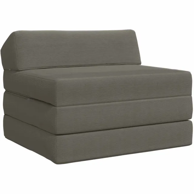 vidaXL Vouwbare - Sofa - Bed - 2-zits - Lichtgrijs - 70 - x - 60 - x - 49 - cm