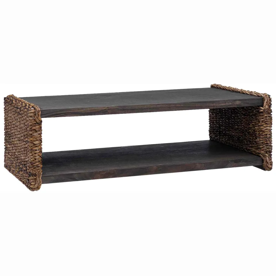vidaXL Salontafel Naturel 110 x 55 x 35 cm Massief Mahoniehout Bruin